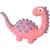 Flamingo - Jouet Dinosaure rose en latex hauteur 10 cm pour chien Flamingo - Jouet Dinosaure rose en latex hauteur 10 cm pour chien