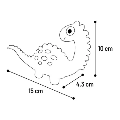 Flamingo - Jouet Dinosaure rose en latex hauteur 10 cm pour chien