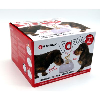FLAMINGO Jouet escamotable pour chien 20x18 cm