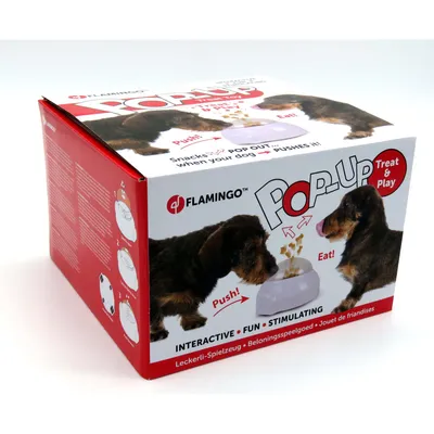FLAMINGO Jouet escamotable pour chien 20x18 cm