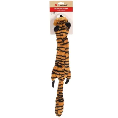 Flamingo - Jouet Tigre orange 56 cm pour chien