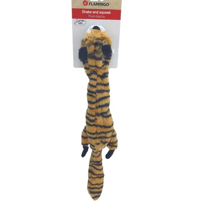 Flamingo - Jouet Tigre orange 56 cm pour chien