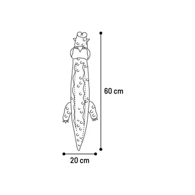 Flamingo - Jouet Crocodile Ruben vert 60 cm pour chien