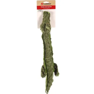 Flamingo - Jouet Crocodile Ruben vert 60 cm pour chien