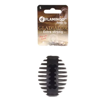 Flamingo - Jouet pour chien Gladiator Rugby S Noir 8 cm ø 5.8 cm extra str Flamingo - Jouet pour chien Gladiator Rugby S Noir 8 cm ø 5.8 cm extra str
