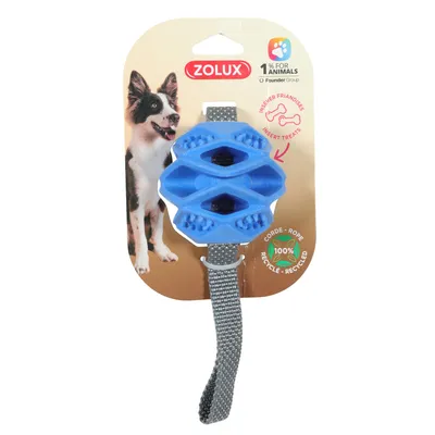 zolux - Jouet Balle TPR cache friandises Bleu ø 7.8 x 31.5 cm pour chien