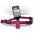 Flamingo - Harnais H Ziggi S/M  tour de cou 35 -50 cm 15 MM  cerise po