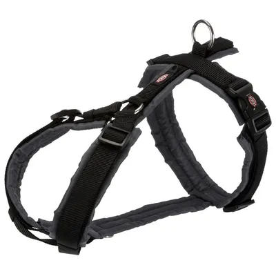 Trixie - harnais trekking S  36–44 cm /gris graphite pour chien