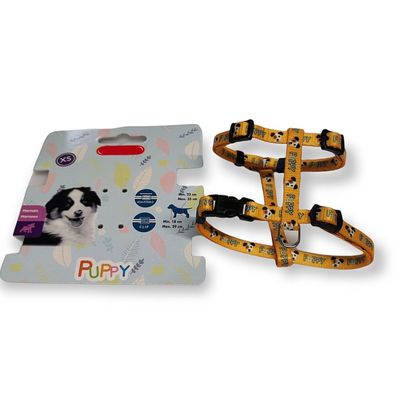 animallparadise - Harnais XS 8 mm 18 à 29 cm jaune PUPPY MASCOTTE  pour chi