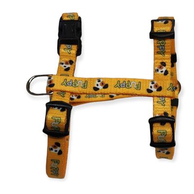 animallparadise - Harnais XS 8 mm 18 à 29 cm jaune PUPPY MASCOTTE  pour chi