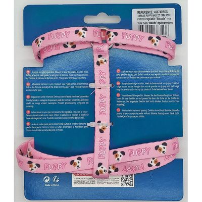 zolux - Harnais S 13 mm 27 à 42 cm PUPPY MASCOTTE rose pour chiots