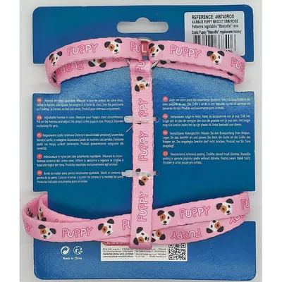 zolux - Harnais S 13 mm 27 à 42 cm PUPPY MASCOTTE rose pour chiots