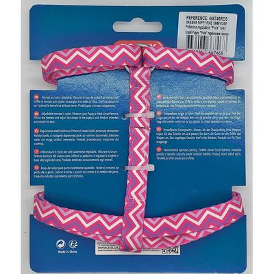 Harnais S puppy PIXIE rose 13 mm 27 à 42 cm pour chiot