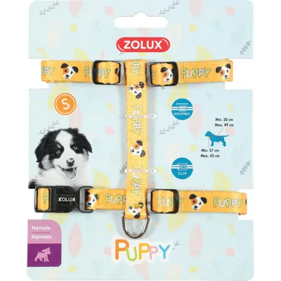 zolux - Harnais S PUPPY MASCOTTE 13 mm 27 à 42 cm couleur jaune pour chiots