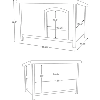 animallparadise - Niche classic Taille L 116 x 82 x 79 cm pour chien type G