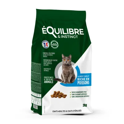 Equilibre & Instinct - Croquettes au Poisson pour Chat Stérilisé Equilibre & Instinct - Croquettes au Poisson pour Chat Stérilisé