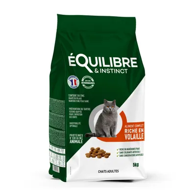 Equilibre & Instinct - Croquettes à la Volaille pour Chat