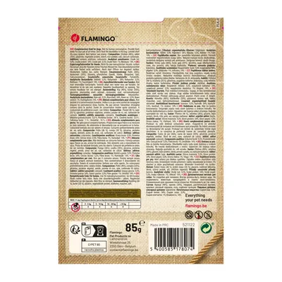 Flamingo - Friandises Hapki Cigare Lapin & Riz 85 g pour chien