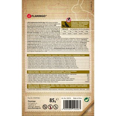 Friandise lamelles de lapin Hapki pour chien 85 g sans gluten