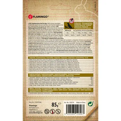 Friandise lamelles de lapin Hapki pour chien 85 g sans gluten