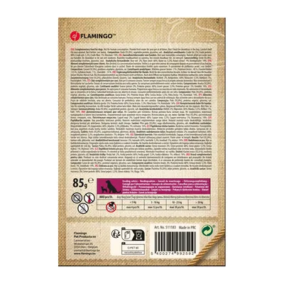 Flamingo - Friandises Hapki Lanières Canard 85 g pour chien