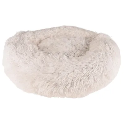 Coussin KREMS rond ø 50 cm anti stress blanc pour chiens