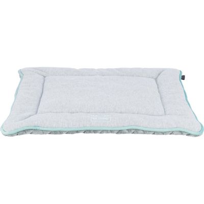 Matelas pour chiot en peluche douce, gris clair, épaisseur 3,5 cm - 47 × 40
