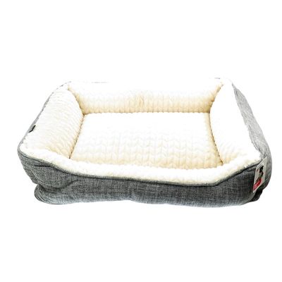 animallparadise - Panier Zupo rectangle gris 50 x 70 cm, pour chien