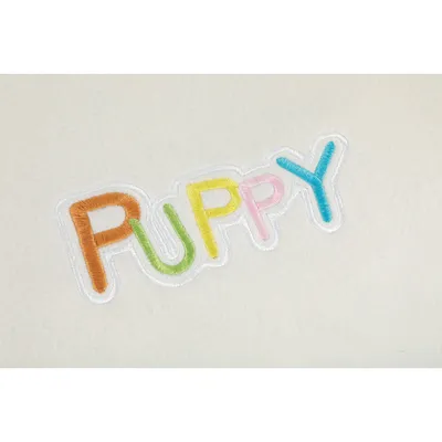 Coussin PEARL PUPPY déhoussable taille 60 x 45 x hauteur 17 cm pour chiot.