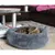 Coussin Noé ø 60 cm gris a poils court pour petits chiens ou chats.