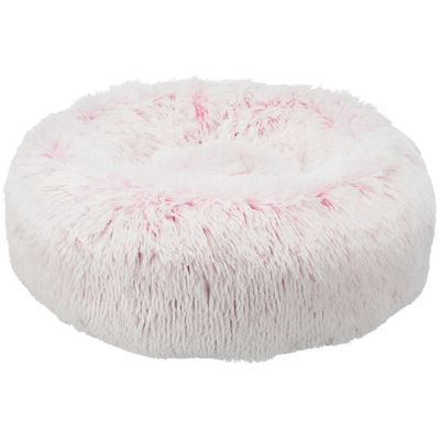 Lit Harvey rond couleur blanc rose ø 50 cm, pour chat et petit chien .