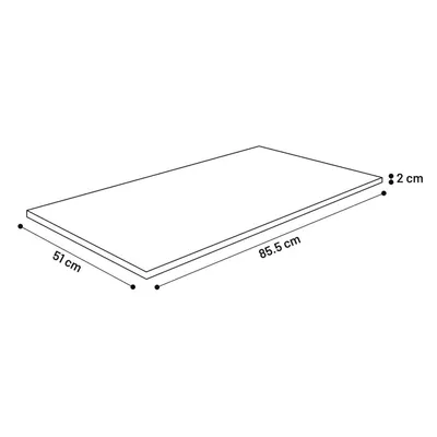 Coussin rectangle gris alisha, 85.5 x 51 x 2 cm, chien