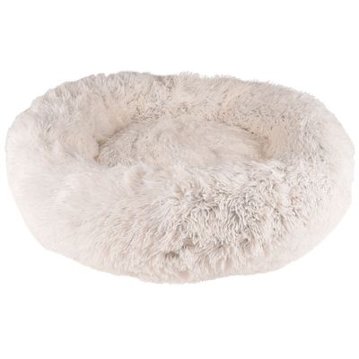 Coussin KREMS rond ø 70 cm anti stress couleur blanc pour chiens