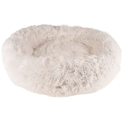 Coussin KREMS rond ø 70 cm anti stress couleur blanc pour chiens