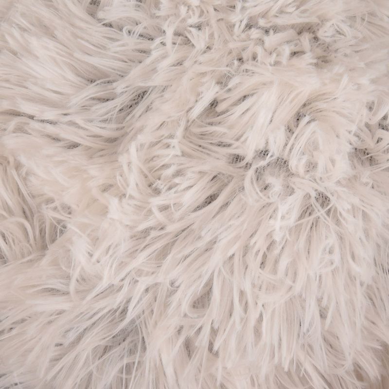 Flamingo - Coussin KREMS rond ø 70 cm anti stress couleur blanc pour chiens