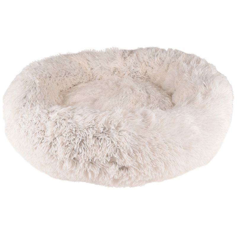Flamingo - Coussin KREMS rond ø 70 cm anti stress couleur blanc pour chiens