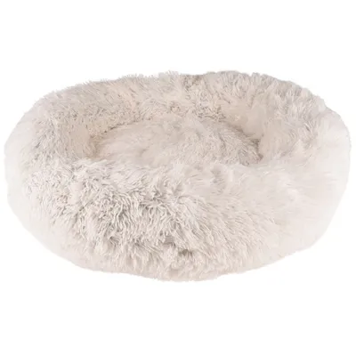 Coussin KREMS rond ø 70 cm anti stress couleur blanc pour chiens