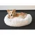 Coussin KREMS rond ø 70 cm anti stress couleur blanc pour chiens