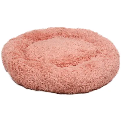 Coussin KREMS rond, couleur vieux rose ø 70 cm anti stress pour chiens