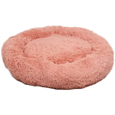 Coussin KREMS rond, couleur vieux rose ø 70 cm anti stress pour chiens