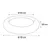Coussin KREMS rond, couleur vieux rose ø 70 cm anti stress pour chiens