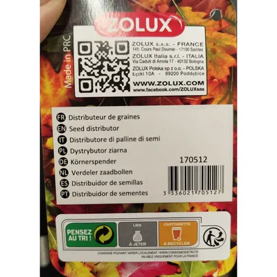 Mangeoire petit tonneau ardoise   ø 14 cm pour oiseaux