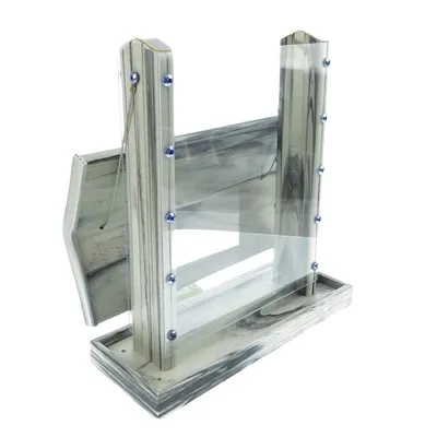 Mangeoire silo pour graines, gris blanc transparent, pour oiseaux