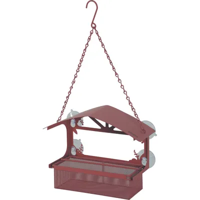 Mangeoire à graines pour fenêtre avec toit, , pour oiseaux