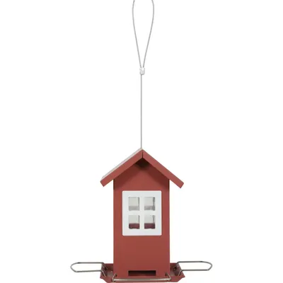Mangeoire maisonnette  4 fenêtres pour graines oiseaux