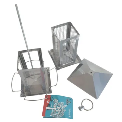 Vadigran - Mangeoire Silo combi Minca graines et arachides gris 38 cm pour