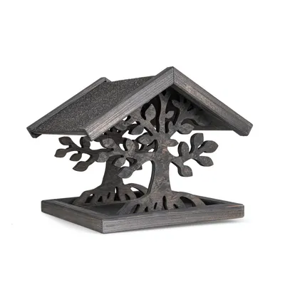 Mangeoire en bois pour oiseaux, MAGIC, Taille: 30 X 30 X 28 cm.