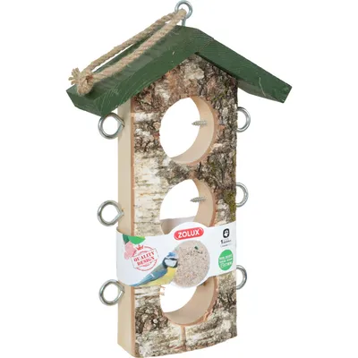 zolux - Support 3 Boules de graisse en bois massif pour oiseaux