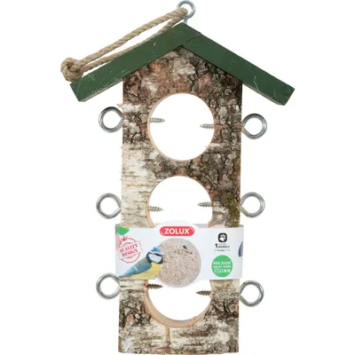 zolux - Support 3 Boules de graisse en bois massif pour oiseaux