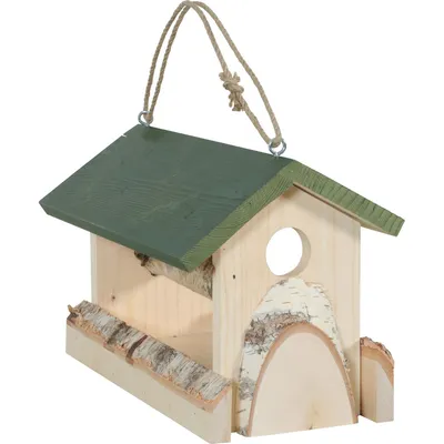 zolux - Mangeoire en bois XL 19 x 37 H 20 cm pour oiseaux